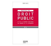 Revue du droit public n 6 2015 Débat autour de l'ouvrage l'esprit démocratique des lois - Collectif - Lgdj - broché - Revue