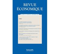 Revue économique T75-6 - Collectif - Presses De Sciences Po - broché - Revue