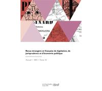 Revue étrangère et française de législation, de jurisprudence et d'économie politique - Jean-Baptiste Duvergier - Hachette Bnf - broché - Livre