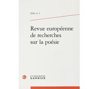 Revue européenne de recherches sur la poésie (2016) (2016, n° 2)