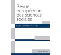 Revue européenne des sciences sociales: All to the right ? The 2024 European Parliament elections