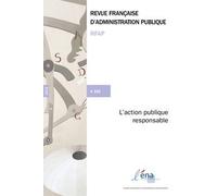 Revue Française D'administration Publique N° 166, 2018 - L'action Publique Responsable