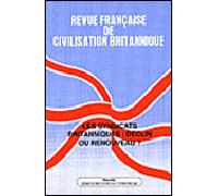 Revue française de civilisation britannique Vol XV printemps 15-2 - Michael Parsons - Presses De La Sorbonne Nouvelle - broché - Revue