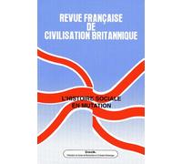 Revue Française De Civilisation Britannique Volume 14 N° 4, Prin - L'histoire Sociale En Mutation
