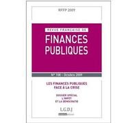 Revue française de finances publique n 108 - 2009 Collectif (Auteur)
