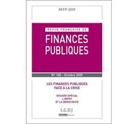 Revue française de finances publique n 108 - 2009 Les finances publiques face à la crise - dossier spécial : l'impôt et la démocra - Collectif - Lgdj - broché - Revue