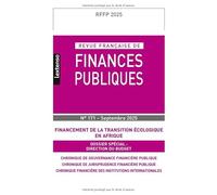 Revue française de Finances Publiques 171/2025