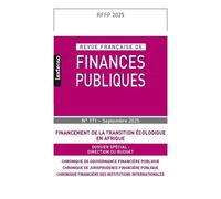 Revue française de Finances Publiques 171/2025 - Collectif - Lgdj - broché - Revue