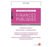 Revue française de Finances Publiques 173/2026 - Collectif - Lgdj - broché - Revue