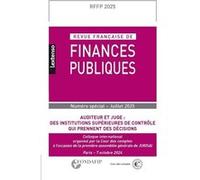 Revue française de Finances Publiques HS n° 1-2025 Collectif (Auteur)