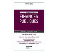 Revue française de finances publiques n 123 - 2013 Collectif (Auteur)