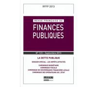 Revue française de finances publiques n 123 - 2013 - Collectif - Lgdj - broché - Revue