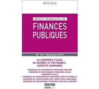 Revue française de finances publiques n 132 - 2015 Collectif (Auteur)