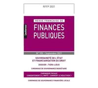 Revue Française de Finances Publiques N°155-Septembre 2021 - Collectif - Lgdj - broché - Revue