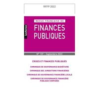 Revue Française de Finances Publiques N°159-2022 - Collectif - Lgdj - broché - Revue