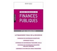 Revue Française de Finances Publiques N°160-2022 Le financement public de la recherche - Collectif - Lgdj - broché - Revue