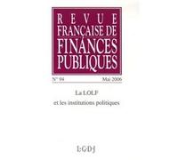 Revue française de finances publiques n 94 - 2006 Collectif (Auteur)
