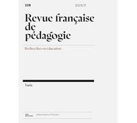 Revue française de pédagogie, n° 228/22025: Varia