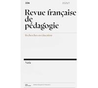 Revue francaise de pedagogie, no226/2025. varia