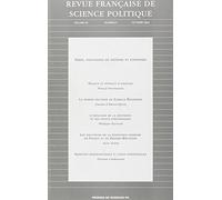Revue française de science politique, N° 5 - Volume 54 Oct :