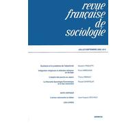 Revue Française De Sociologie N° 43-3 Juillet-Septembre 2002