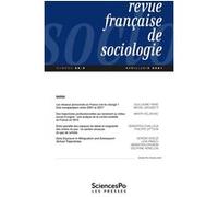 Revue Française de Sociologie T62-2 Collectif (Auteur)