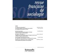 Revue française de sociologie T64-4 - Collectif - Presses De Sciences Po - broché - Revue