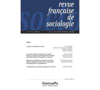 Revue française de sociologie T65-3 - Collectif - Presses De Sciences Po - broché - Revue