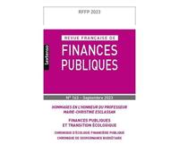 Revue française des finances publiques n°163-2023 Collectif (Auteur)