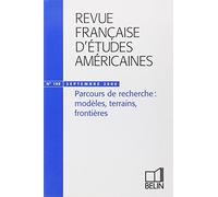 Revue française d'études Américaines, n°109