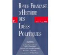 Revue française d'histoire des idées politiques - 15 - Collectif - Revue Francaise Histoire Idees Po - broché - Livre