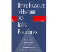 Revue française d'histoire des idées politiques - 17 - Collectif - Revue Francaise Histoire Idees Po - broché - Livre
