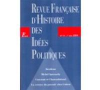 Revue française d'histoire des idées politiques - 19 Collectif (Auteur)