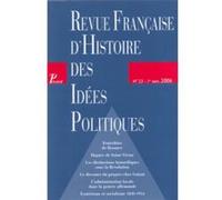 Revue française d'histoire des idées politiques - 23 Collectif (Auteur)