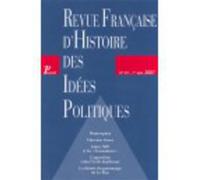 Revue française d'histoire des idées politiques - 25