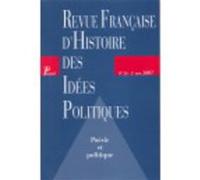 Revue française d'histoire des idées politiques - 26