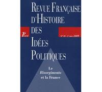 Revue française d'histoire des idées politiques - 30 - Guillaume Bacot - Revue Francaise Histoire Idees Po - broché - Revue