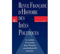 Revue française d'histoire des idées politiques - 34 - Collectif - Revue Francaise Histoire Idees Po - broché - Revue