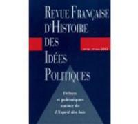 Revue française d'histoire des idées politiques - 35 Guillaume Bacot (Auteur)