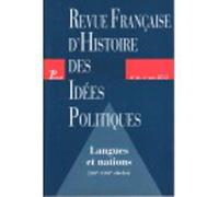 Revue française d'histoire des idées politiques n36