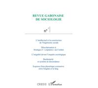 Revue gabonaise de sociologie N°1 - Cres - L'harmattan - broché - Revue