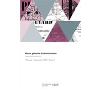 Revue générale d'administration