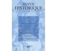 Revue historique 2006, n° 640 Violences et domination - Collectif - Puf - broché - Revue