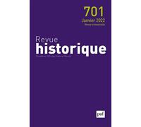 Revue historique 2022-1, n° 701 Varia - Collectif - Puf - broché - Revue