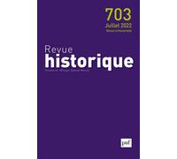 Revue historique 2022, n° 703 Varia - Collectif - Puf - broché - Revue