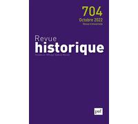 Revue historique 2022, n° 704 Varia - Collectif - Puf - broché - Revue