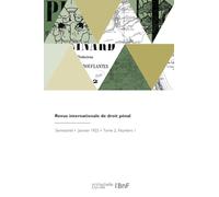 Revue internationale de droit pénal