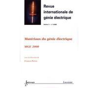 Revue internationale de génie électrique, n° 2 (2002) Matériaux du génie électrique : MGE 2000 - Piriou - Hermes Science Publications - broché - Revue