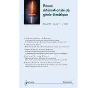 Revue internationale de genie electriquers serie rige vol 11 - Collectif - Hermes Science Publications - broché - Livre
