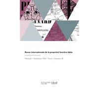Revue internationale de la propriété foncière bâtie - Collectif - Hachette Bnf - broché - Livre